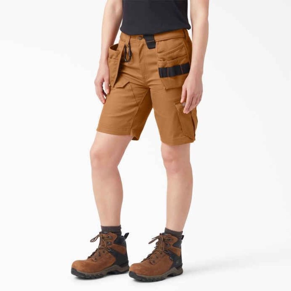 Dickies Women's Cargo Shorts in Caramel